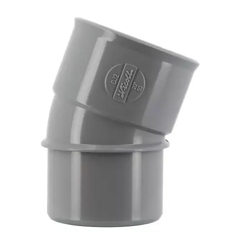 Coude PVC évacuation Ø50 Mâle Femelle 20° – Nicoll Authentique
