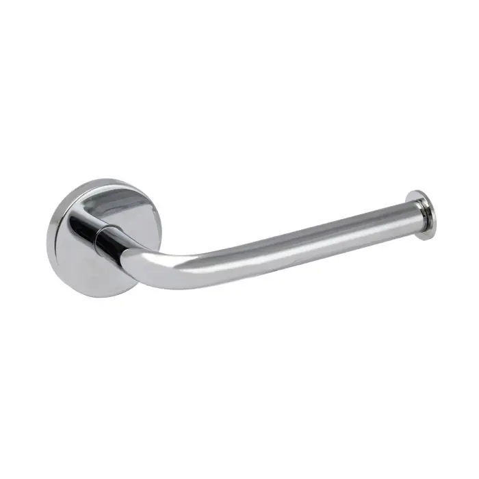 Certifié Porte-rouleaux TUBINA en laiton chromé – 20 x 8 x h6 cm – avec adhésif 3M