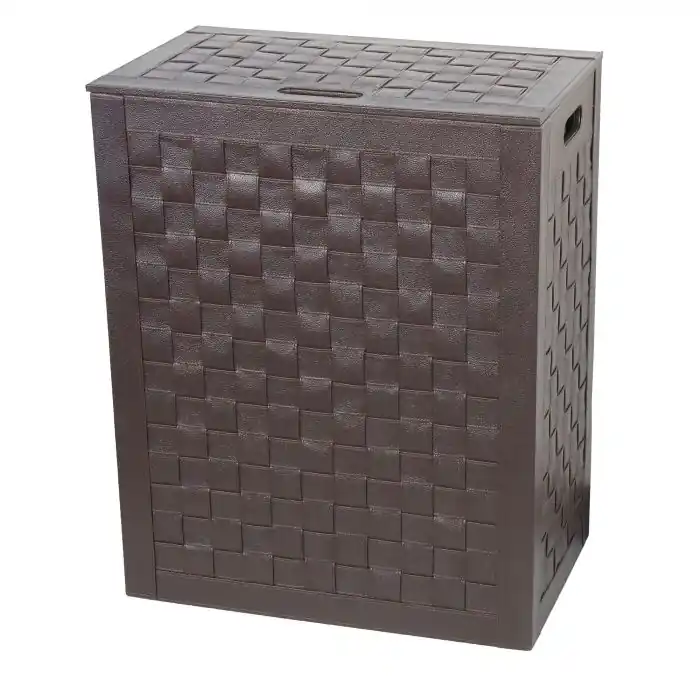 Achat Immédiat Panier à linge marron foncé Intrecci 60,5cm