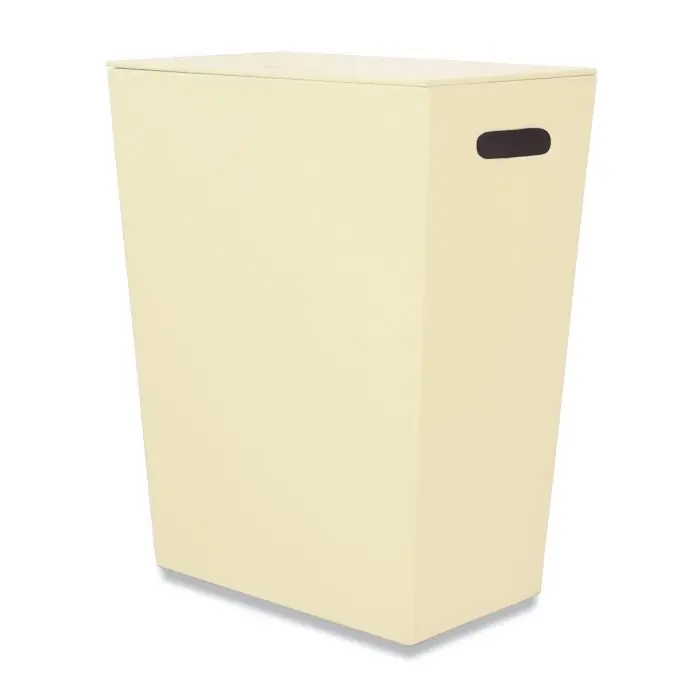 Commande En Gros Panier à linge Ecopelle en cuir synthéthique avec sac 48x30xh61cm – couleur crème