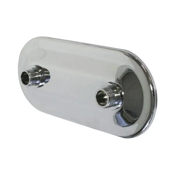 Marque Platine chromée pour sortie de cloison FIXOPLAC entraxe 150 mm - Somatherm
