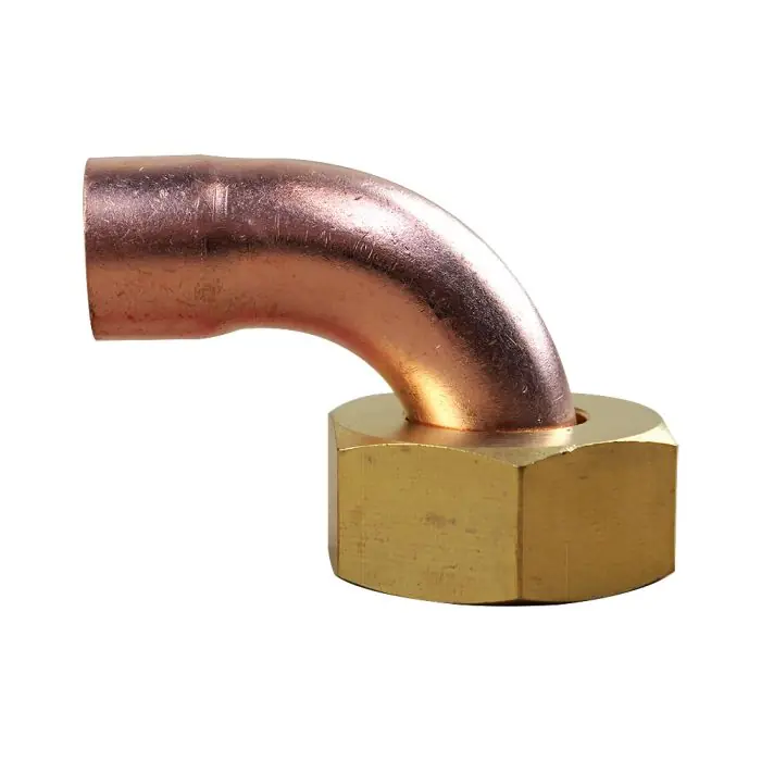 Usine Directe Coude écrou prisonnier 3/4"(20/27) - Tube Cuivre Ø14
