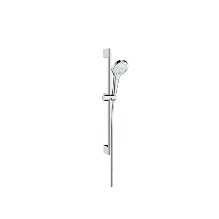 Set Croma Select S 110 Multi EcoSmart / Unica‘Crometta 0,65m blanc chromé Hansgrohe Quantité Limitée