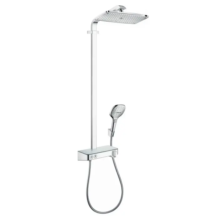 HANSGROHE-Showerpipe Raindance Select ShowerTablet E 300 1 jet - Chrome Paiement Sécurisé