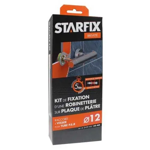 Sortie de cloison STARFIX PER Ø12 Raccords à Visser - Femelle 1/2" (15/21) pour robinetterie entraxe 150 mm Top Vente
