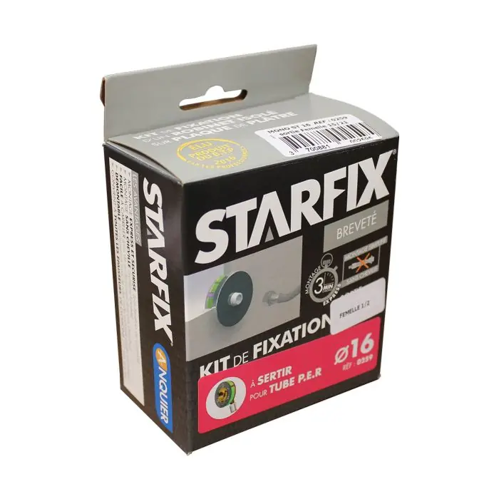 Sortie de cloison STARFIX PER Ø16 Raccord à Sertir - Femelle 1/2" (15/21) pour robinet Jusqu'à Épuisement Des Stocks