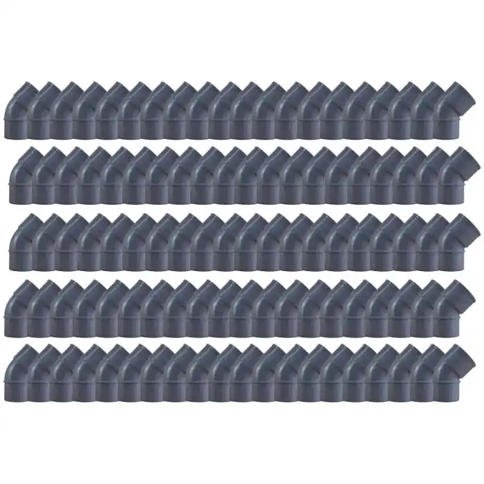 100 coudes PVC 45° Mâle/Femelle Ø40 - First Plast Nouveauté