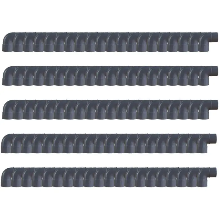 100 raccords PVC 87°30 Mâle/Femelle Ø50 - First Plast Marque