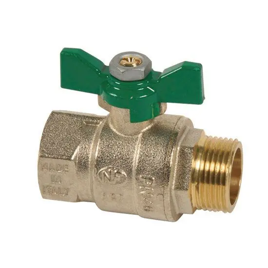 Vanne à sphère Passage Intégral NF PN25 ACS Papillon Vert M/F 1" (26/34) - Sferaco Pas Cher