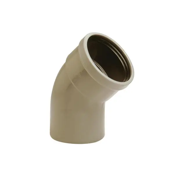 Jusqu&rsquo;à Épuisement Des Stocks Coude PVC assainissement CR4 Ø125 mâle-femelle 45°