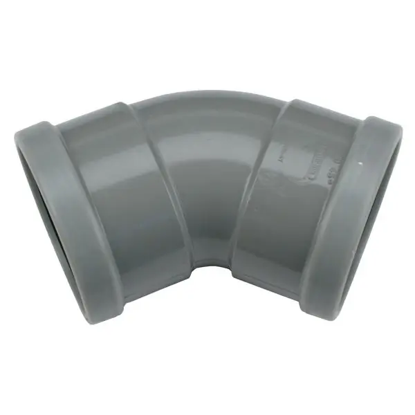 Coude PVC assainissement CR4 Ø200 mâle-femelle 45° Seulement Aujourd&rsquo;hui