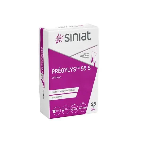 Meilleur Prix Enduit à joint poudre à séchage PREGYLYS 55 S sac 25kg