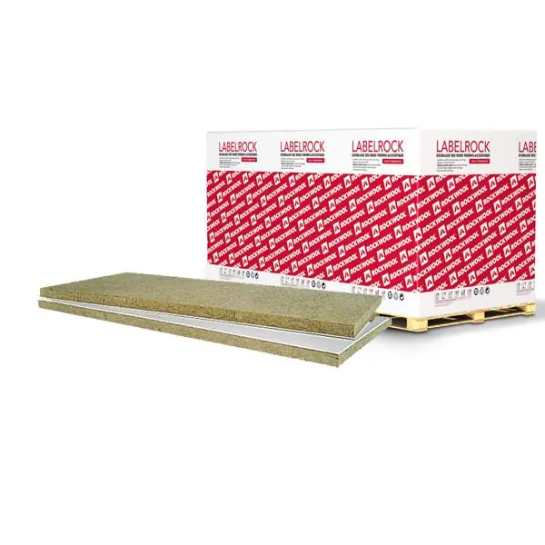 Prix Bas Doublage laine de roche LABELROCK 10+60 SPV 260x120cm R=1,75
