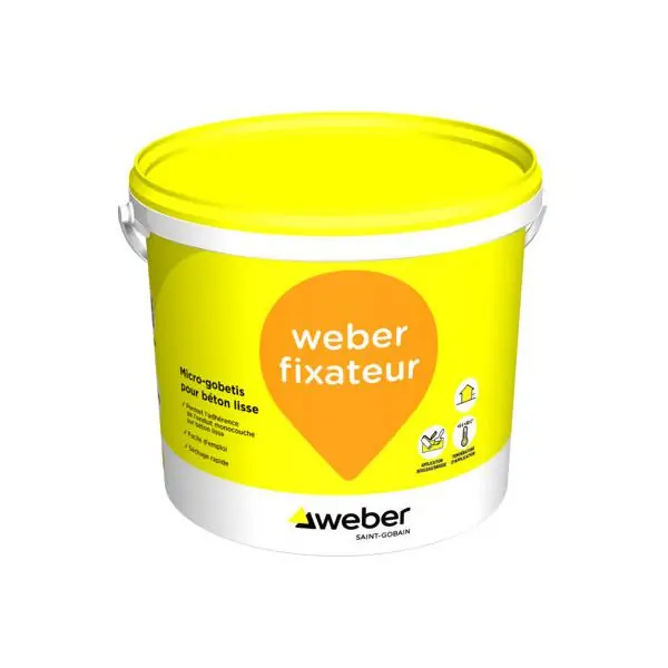 Micro-gobetis WEBER FIXATEUR seau 20kg Haute Qualité