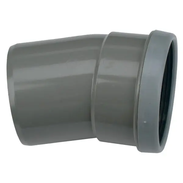 Coude PVC assainissement CR4 Ø160 mâle-femelle 15° Réduction