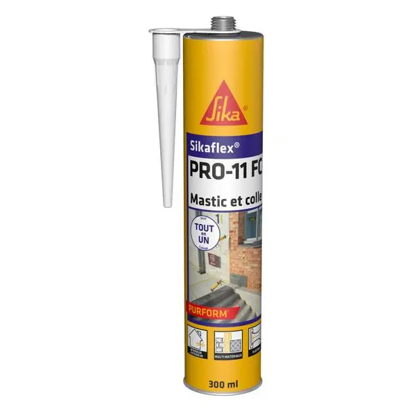 Mastic colle SIKAFLEX PRO 11FC PURFORM PU blanc cartouche 300ml Prix Promo