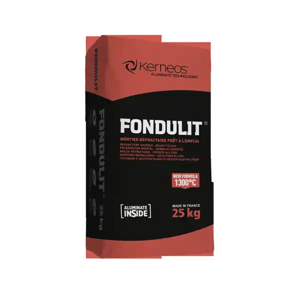 Achat Immédiat Mortier réfractaire FONDULIT sac 25kg