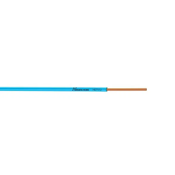 Fil rigide HO7V-U 1,5mm² bleu bobinot 10m Promotion