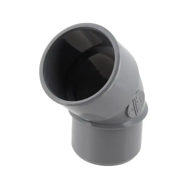 Expédition Rapide COUDE PVC Ø40MM MALE-FEMELLE 45° CH4