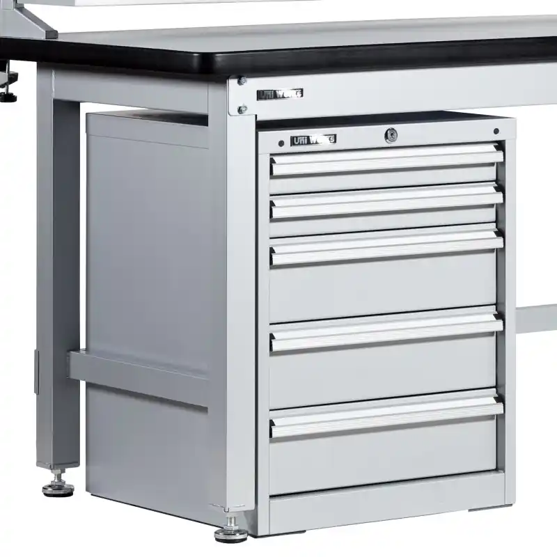 Caisson posés sous établi Uniworks Caisson 5 tiroirs Offre Du Jour