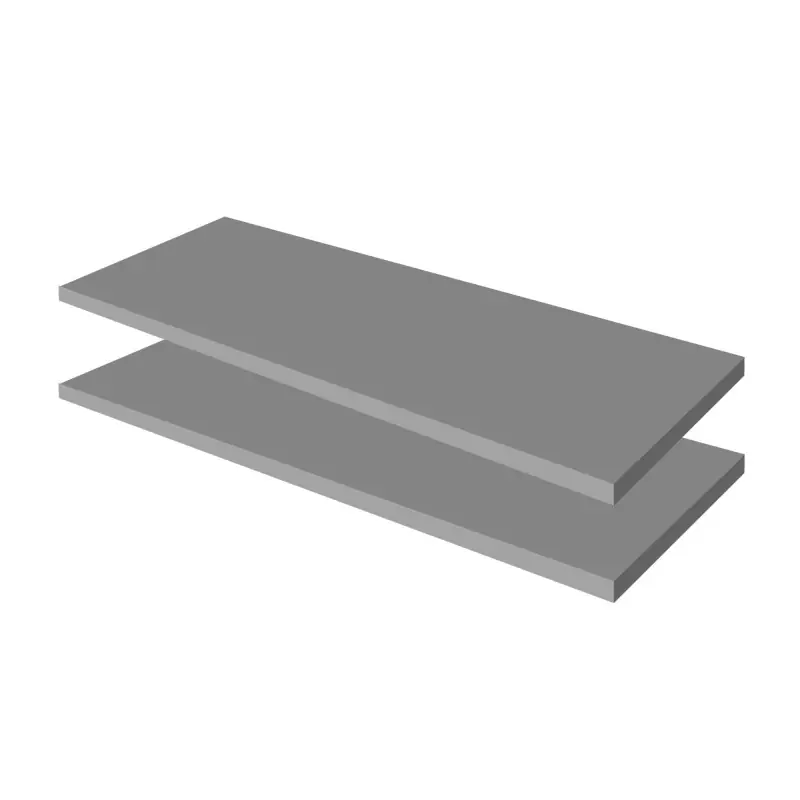 Produit De Marque Jeu de 2 tablettes pour armoire UNIWORKS