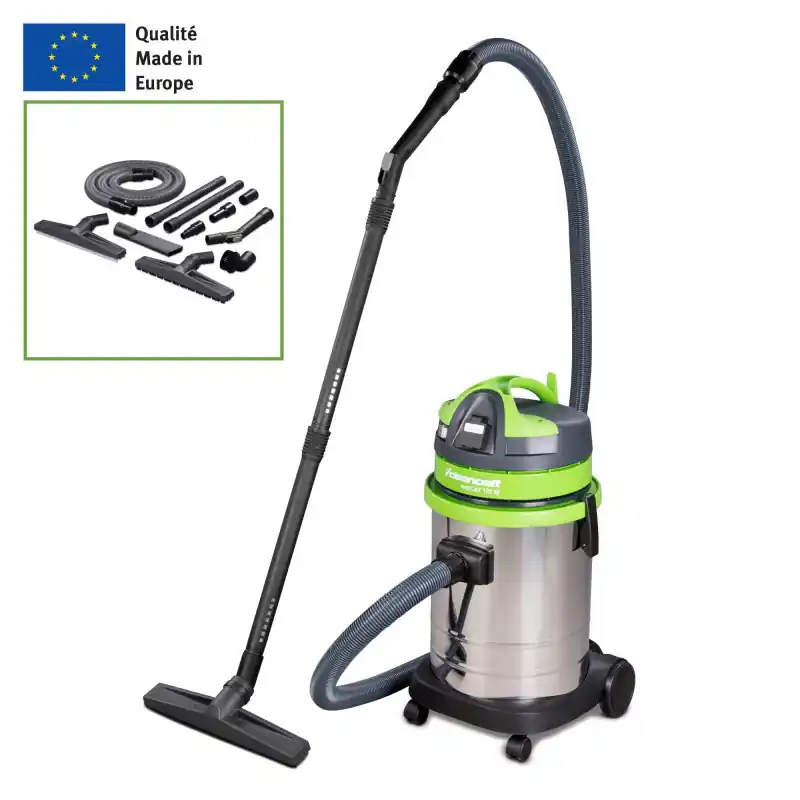 Aspirateur eau/poussière en inox 33L professionnel Cleancraft wetCAT 133 IE Meilleur Prix
