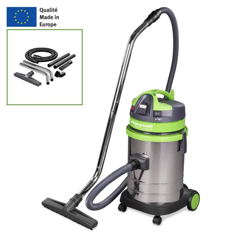 Aspirateur d‘atelier en inox 33L filtre HEPA substances toxiques Cleancraft dryCAT 133 IRSC CLASSE M Bon Plan