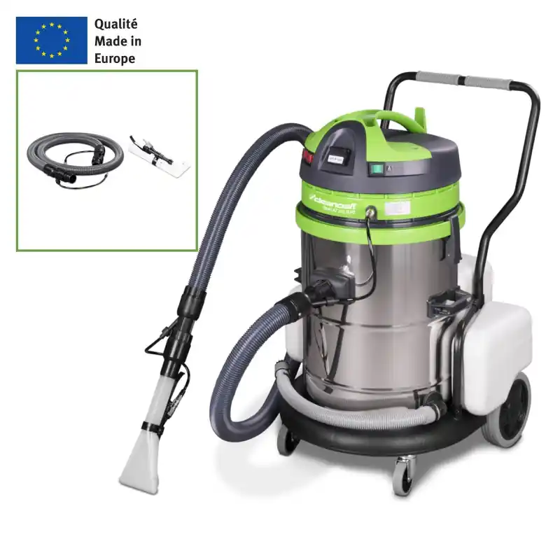 Prix Choc Aspirateur injecteur pour tissus 62L professionnel en inox Cleancraft flexCAT 262-2 IEPD